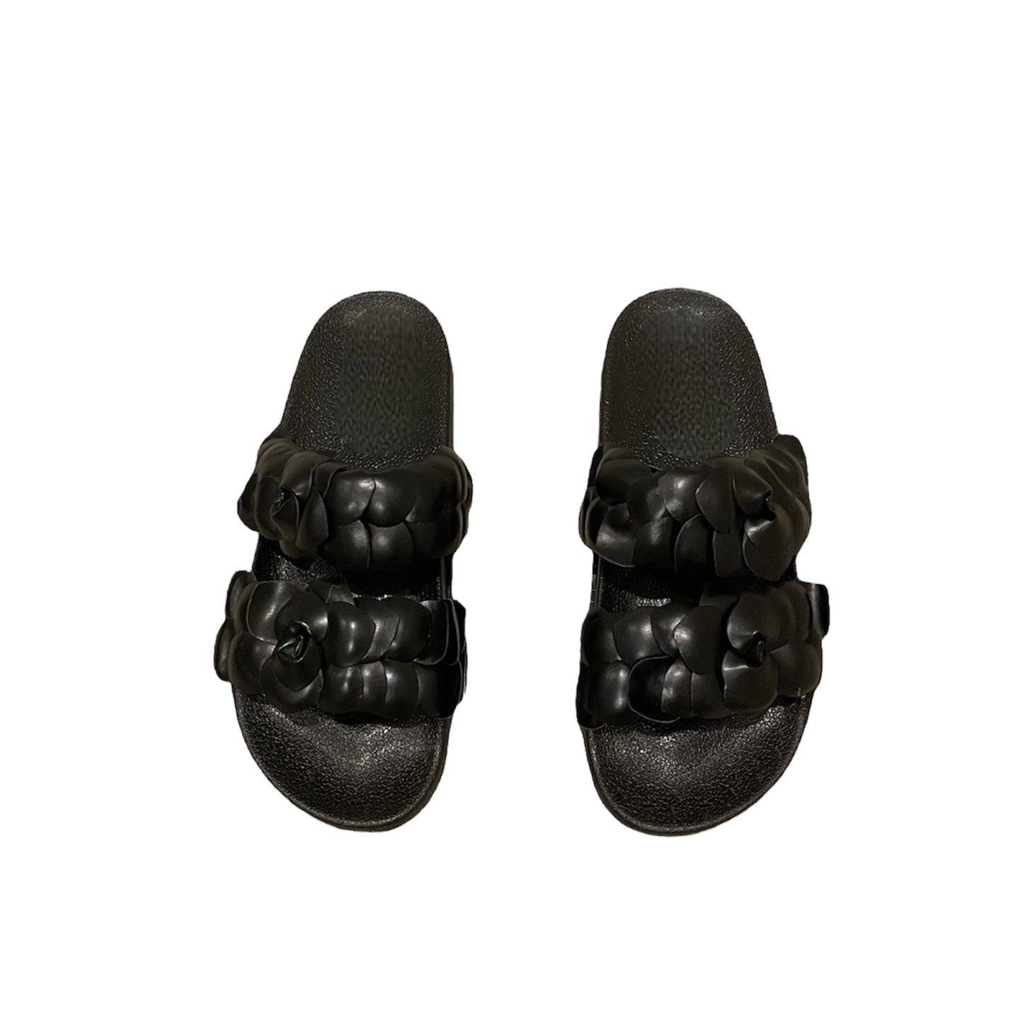 Val Flower Slides (black)